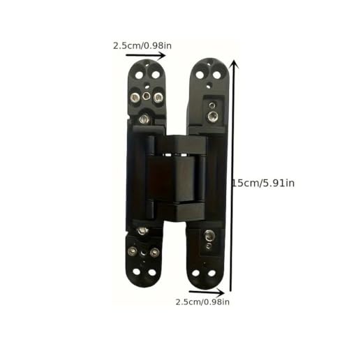 Fermeture de porte à charnière cachée réglable argentée x2 - 4