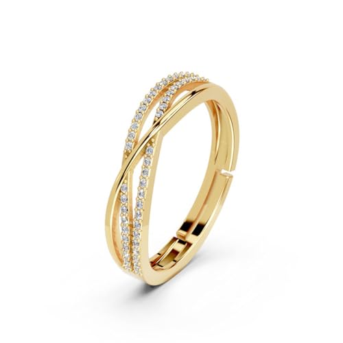 Image of Miss Highness 925 Sterling Pure Silver Ring for Women, Infinity Rings, Adjustable Size, Daily Wear Silver Jewellery, with Certificate of Authenticity, Birthday, Anniversary, Gift for Wife & Girlfriend