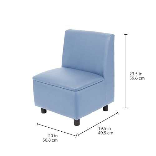 Image of FDP Kid Comfort Collective Modular Armless Chairs, 2-Pack - Powder Blue