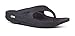 OOFOS Unisex Original Thong flip flop , Black, 9 M US Women / 7 M US Men's