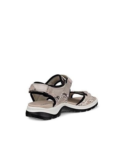 ECCO Women's Yucatan Sport Sandal, Gravel Patchwork, 10-10.53