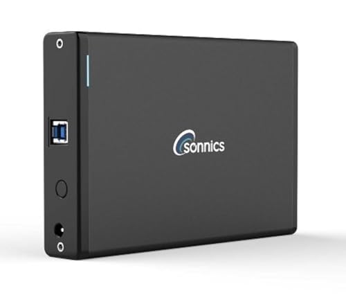 Sonnics 3TB USB 3.0 Externos Duros Discos por Xbox One & PS4, Negro