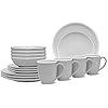 Elevate Your Dining Experience: Buy the Noritake ColorTrio Slate 16-Piece Coupe Set in Stunning Grey/White! – Noritake