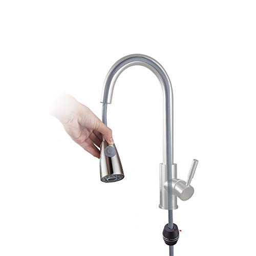 Grifo de acero inoxidable 304 resistente con mezclador monomando 4