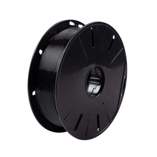 Image of Tesseract Premium PETG 1.75mm 3D Printing Filament | Dimensional Accuracy + /- 0.03mm | Compatible with Most FDM Printers | 1 KG 3D Printer Filament - Black (Quantity 1)