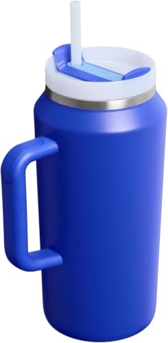 Image of STANLEY Quencher H2.0 Tumbler with Handle and Straw 64 oz | Flowstate 3-Position Lid | Cup Holder Compatible for Travel | Insulated Stainless Steel Cup | BPA-Free | Cobalt