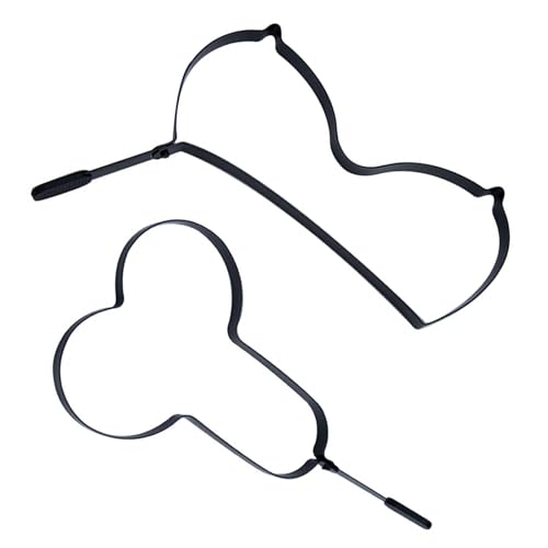 2 stampi per uova fritte per la padella, divertenti stampi per pancake nel petto e nella forma del pene, in acciaio inox con stampi per uova fritte, per omelette, muffin, panini, uova fritte,