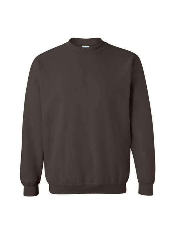 Gildan Crewneck 50/50 Fleece Sweatshirt, (G180). Dark Chocolate