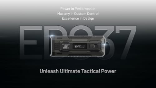 Image of Nitecore EDC37 80 00 Lumen USB Rechargeable Slim Body LED Flashlight EdisonBright Brand Charging Adapter