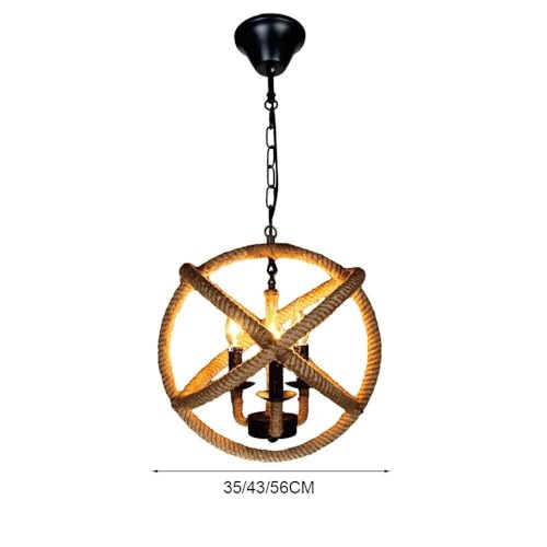 Éclairage d'îlot en fer forgé au design industriel noble de 56 cm - 7