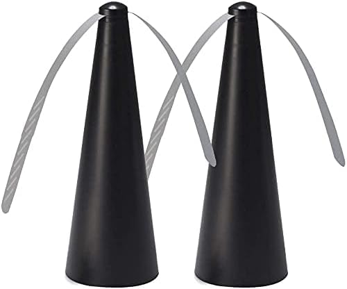 2PACKS Outdoor Automatic Fly Fans Trap Repellent Fan Keep Flies Bugs Away From Your Food