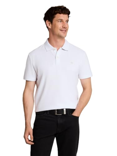 TOM TAILOR Herren Basic Poloshirt 1016502, 20000 - White, S – Ansicht 1