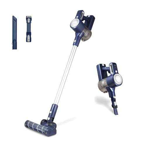 Tower T513008 VL35 Cordless 3-in-1 Vacuum Cleaner with HEPA Filter & Anti-Tangle Floor Head 1L 22.2V Dark Blue & Silver