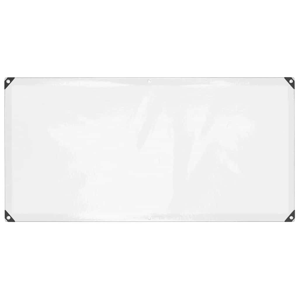 Vidaxl Clear Tarpaulin With Eyelets 1X2 M Polyethylene Transparent Tarpaulin 8721158380142