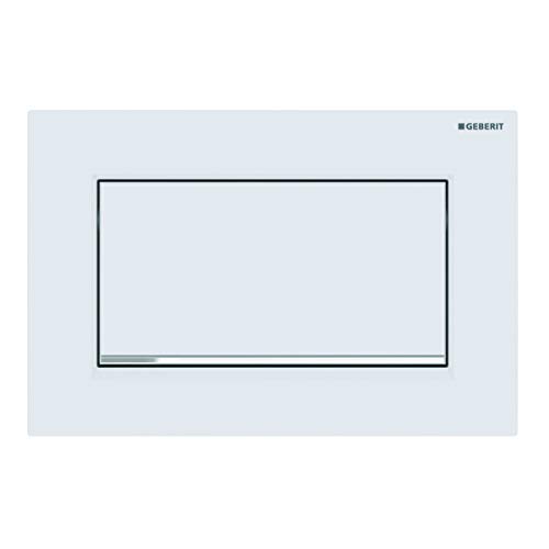Chasse d'eau Geberit Sigma 30 double touche blanc et chrome