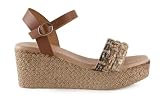 ZAPATONEE Sandalia Fiordi 2612 - Mujer color: Cuero talla: 39