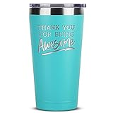 Thank You Gifts for Women - Thank You For Being Awesome 16 oz Mint Tumbler - Inspirational...