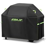 Ezilif Barbecue covers,145 x 60 x120cm BBQ Covers Waterproof 420D Oxford Heavy Duty Large with Windproof Buckle and Reflective Handle, UV Tear-Resistant Gas BBQ Cover for Weber, Char Broil, Nexgrill