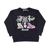 [タカラトミーアーツ] ポケットモンスター 六英雄裏毛トレーナーA柄 120cm ブラック