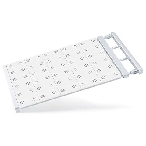 ARLTTH Verstellbarer Regaltrenner Kleiderschrank Ausziehbarer Schrank Kleiderschrank Regalteiler für Badezimmer Küche Schuhschrank Kleiderschrank Cover