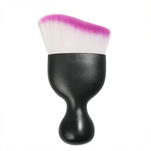 Car Interior Detailing Brush,Ultra-Soft Car Detailing Brushes,Car Interior Cleaning Tool Car Brushes for Detailing,Curved Design Car Detailing Brush for Cleaning Panels,Air Vent,Leather (Black&Purple)