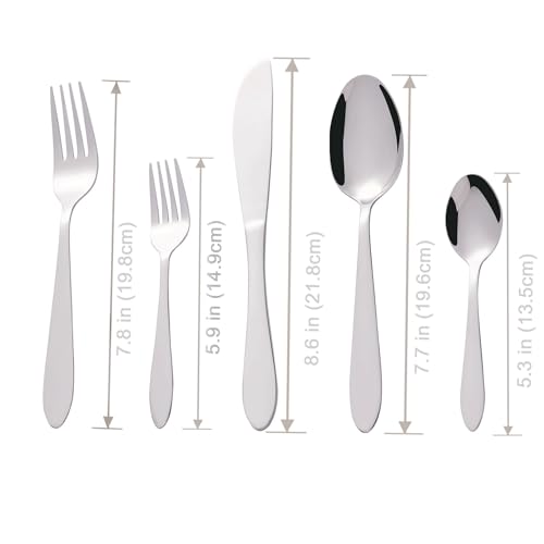 Bon-Elegance-20-Piece-Stainless-Steel-Flatware-Silverware-Cutlery-Set-Include-KnifeForkSpoon-Dishwasher-Safe-Service-for-4