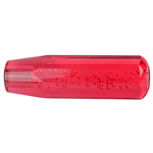 Akozon Car Manual Shift Knob, Gear Shift Knob 15Cm Red Car Universal Acrylic Shift Stick Knob Crystal Transparent Bubble Gear Shifter Head #TOP5