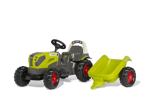 Rolly Toys rollyKid CLAAS AXOS 240 Trettraktor mit Anhänger (für Kinder...