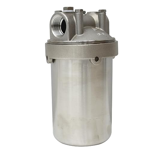 HQHAOTWU Heavy-Duty Filter Housing 304 Stainless Steel for 5