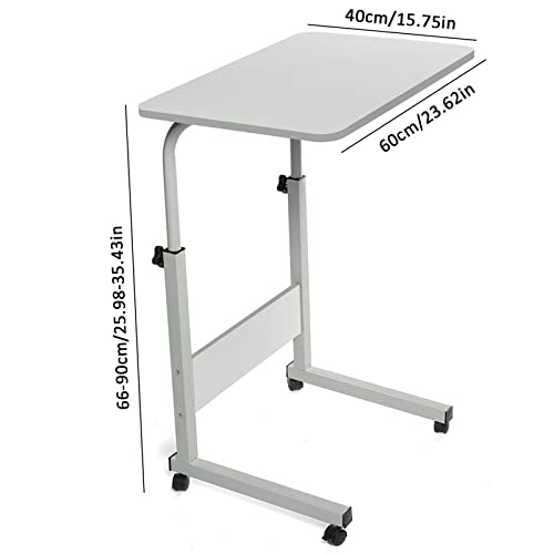 Office Table Laptop Table Stand Adjustable Folding Ergonomic Design Stand Bedroom Dormitory Computer Desk 4 Wheels Standing Desk — view 3