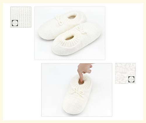 Image of DICUIRD Slipper Socks For Women With Grippers, Fuzzy With Non Slip Bottoms, Cozy Warm Knit Slippers