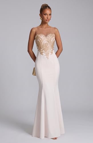 Image of Babyonline Women's Lace Applique Long Formal Mermaid Evening Prom Dresses