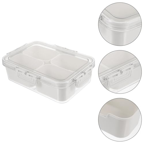 Boîte à épices 4 cases transparente avec couvercle hermétique - 8