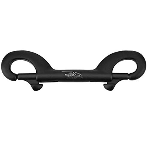 GFSP Diving Hook Durable 316 Stainless Steel Double End Snap Bolt Scuba Diving Buckle (Black,90mm)