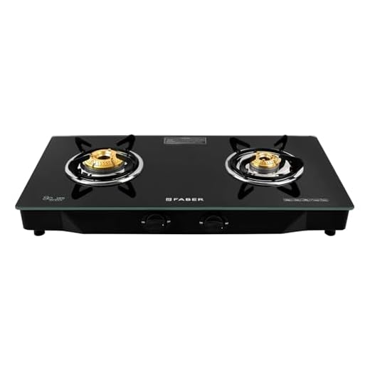 Faber Jumbo 2 Burner Black Cooktop with Glass Top| Brass Burners | Easy to clean | 2 Years comprehensive Warranty | 5 Years warranty on Glass & Burners with 2 Years warranty on Valve | Jumbo 2 BB BK
