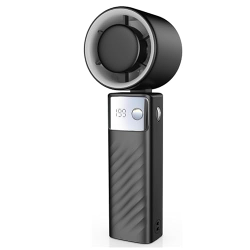 Mini Ventilatore Portatile Mini per Donne e Uomini da Utilizzare AllAperto e al Chiuso. nero