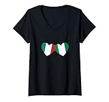 Photo Gallery donna italia nigeria bandiera del cuore nigeriani italiani maglietta con collo a v Photo Gallery donna italia nigeria bandiera del cuore nigeriani italiani maglietta con collo a v