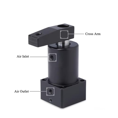 Cylindre de serrage rotatif SRC63-90-L avec angle 90 degrés gauche - 8