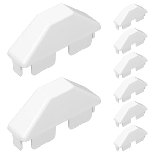 BESTonZON 8 tapas planas de repuesto para valla duradera, remates de poste de valla para cubierta decorativa, resistente a la intemperie, para varios estilos y aplicaciones de valla plana
