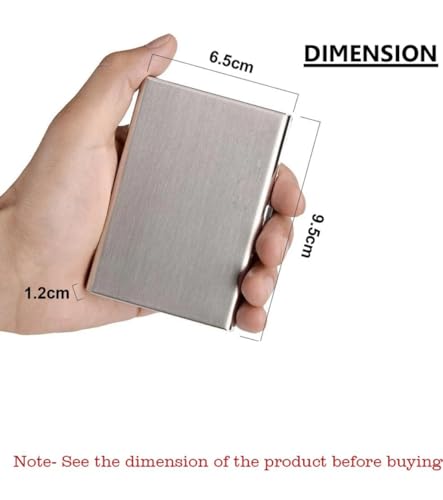 Generic 8 Slot RFID Credit Card Holder Silver Matt-silver - Image 8