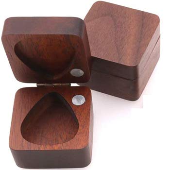 LKJYBG Boîte de rangement en bois massif pour guitare – 3 médiators – 1 boîte à médiators – Noir - Les Beatles, Paul McCartney, John Lennon, RIngo Starr, George Harrison LKJYBG Boîte de rangement en bois massif pour guitare - 3 médiators - 1 boîte à médiators - Noir – Image 3