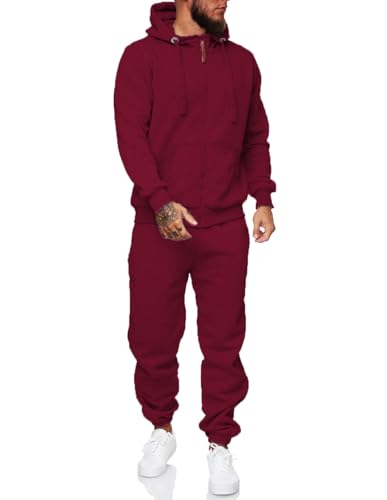 Image of HHGKED Sweat suits men Tracksuits 2 Piece sets Athletic Jogging suits Casual Outfits for men