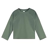 Gerber Unisex Baby Standard Toddler UPF 50+ Long Sleeve Rashguard Swim Shirt, Green, 3T