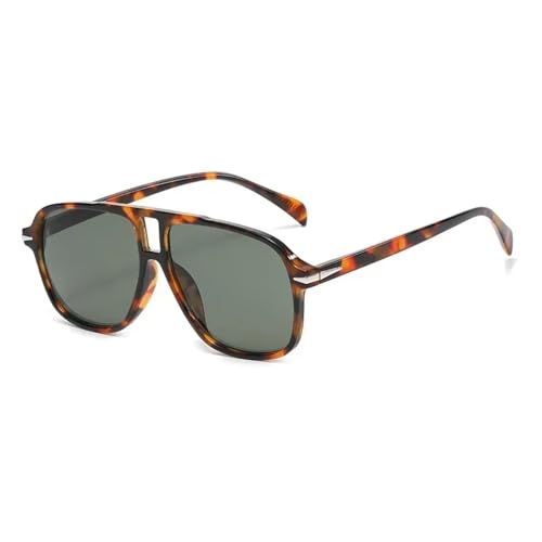 Lunettes de soleil rétro UV400 avec verres à rivets pour hommes et femmes