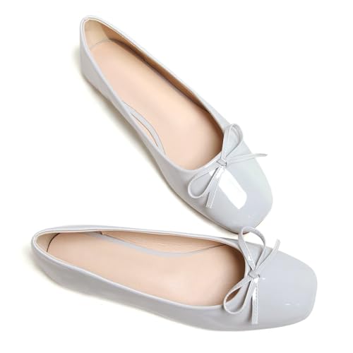 Image of Dear Time Women's Casual Foldable Ballet Flats Square Toe Ballerina Flats Shoes Comfortable