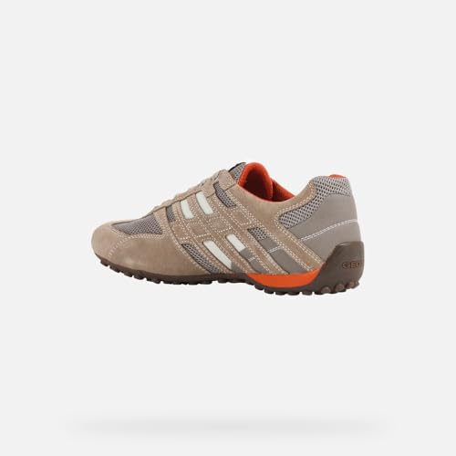 Image of Geox mens Scarpe Da Ginnastica Basse fashion sneakers, Beige /Orange, 10 US