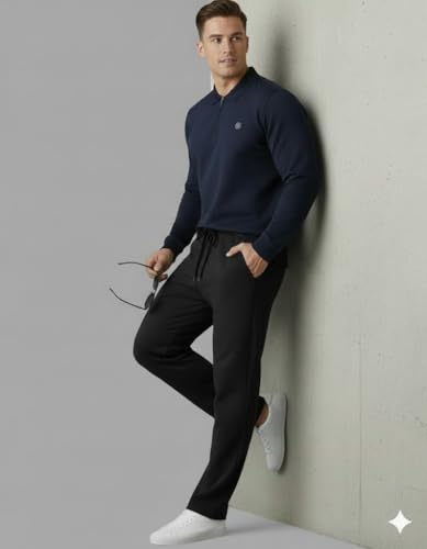 Image of Volex Men Full Sleeve T-Shirt and Jogger Set|Track Suit for Men | Sports Wear Gym Running Jogging Walking Workout Outfit | Full Sleeve T Shirt with Jogger Track Pant Lower