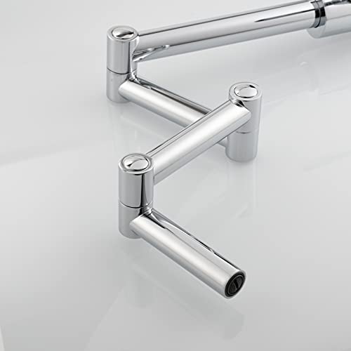 Robinetterie de cuisine avec bras oscillant rétractable pour évier