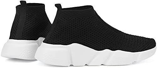 Image of Santiro Mens Walking Shoes Breathable Knit Slip On Sneakers Lightweight Athletic Gym Shoes