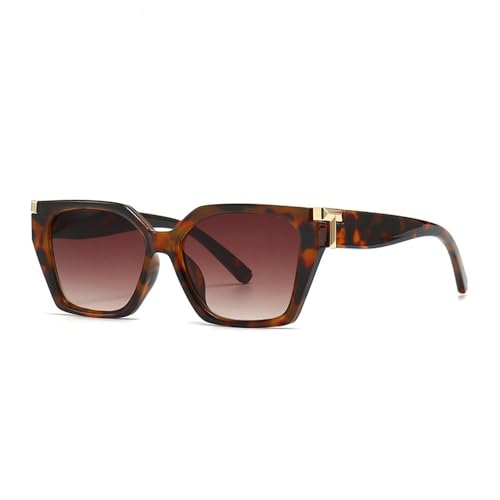 Fashion Women's Sunglasses Retro Gradual Leopard Pattern Eyeglass Frame Men's Outdoor Tourism，L7745
